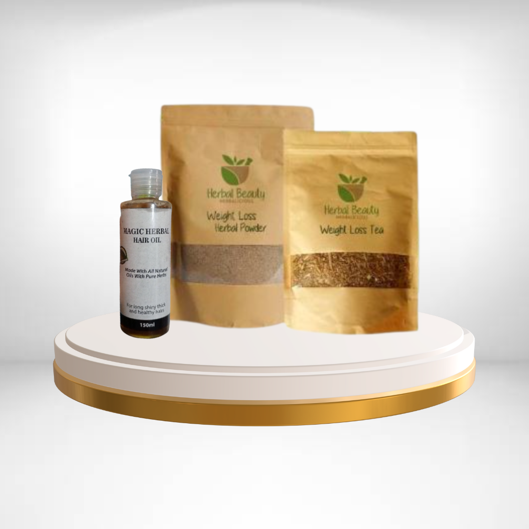 Herbal Powder + Herbal Tea + Herbal Oil  Herbal Care Combo Pack